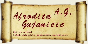 Afrodita Gujaničić vizit kartica